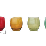 Recycled Glass Stemless Wine Glass - 4 Colors