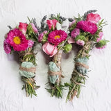 Fuchsite, Rosemary, Sage & Lavender Smudge Stick