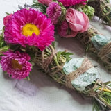 Fuchsite, Rosemary, Sage & Lavender Smudge Stick
