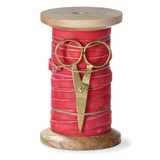 Velvet Ribbon with Scissor Spool 5 yards - 7 Colors
