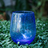 Recycled Glass Stemless Wine Glass - 5 Colors