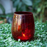 Recycled Glass Stemless Wine Glass - 5 Colors