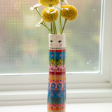 Folk Friend Bud Vase - Folk Lady