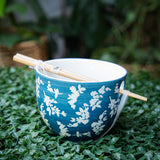 Noodle Bowl and Chopstick Set - 8 Styles
