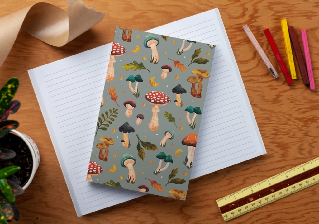 Mushroom Garden Classic Layflat Journal Notebook