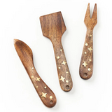 Nakshatra Stars Cheese Knives - Set of 3