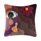 Ella Flower with Pom Poms & Tassel Hook Pillow