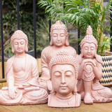 Terra Cotta Buddha Statue - 3 Styles