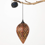 Hanging Copper Finial Solar Light