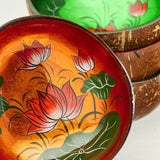 Lotus Flower Coconut Bowl - 4 Colors