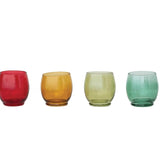 Recycled Glass Stemless Wine Glass - 4 Colors