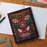 Midnight Blooms Medium Layflat Notebook