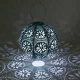 Soji Stella Boho Metallic Emerald Solar Globe
