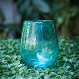 Recycled Glass Stemless Wine Glass - 5 Colors