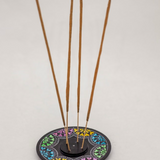 Hand Painted Incense Burner Plate