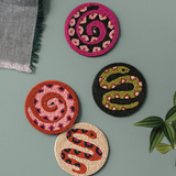 Beaded Coasters (Set of 4) - 5 Styles