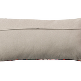 36"L x 16"H Cotton Slub Embroidered Lumbar Pillow