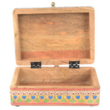 Handpainted Indian Painted Wood Box