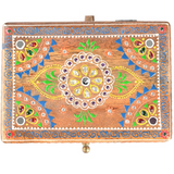 Handpainted Indian Painted Wood Box