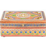 Handpainted Indian Painted Wood Box