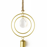 Suyra Two Circle Crystal Suncatcher Wind Chime - Hand Tuned