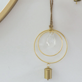 Suyra Two Circle Crystal Suncatcher Wind Chime - Hand Tuned