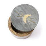 Indukala Moon Phase Round Keepsake Box