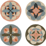 Beaded Coasters (Set of 4) - 5 Styles