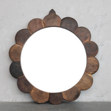 Vintage Reproduction Scalloped Wall Mirror