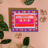 You + Me | Retro Mix Tape | Greeting Card