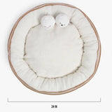 Dim Sum Pet Bed With Two Dumpling Crinkle Toys