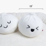 Dim Sum Pet Bed With Two Dumpling Crinkle Toys
