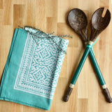 Capiz & Palm Wood Capiz Salad Servers - 5 Colors