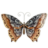 Hand Painted Metal Wall Hanging Butterfly - 9 Styles