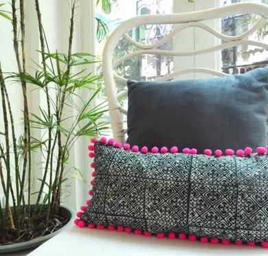 Small Batik Oasis Pillow Cover - 2 Colors