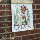Happy Place Embroidered Wall Art