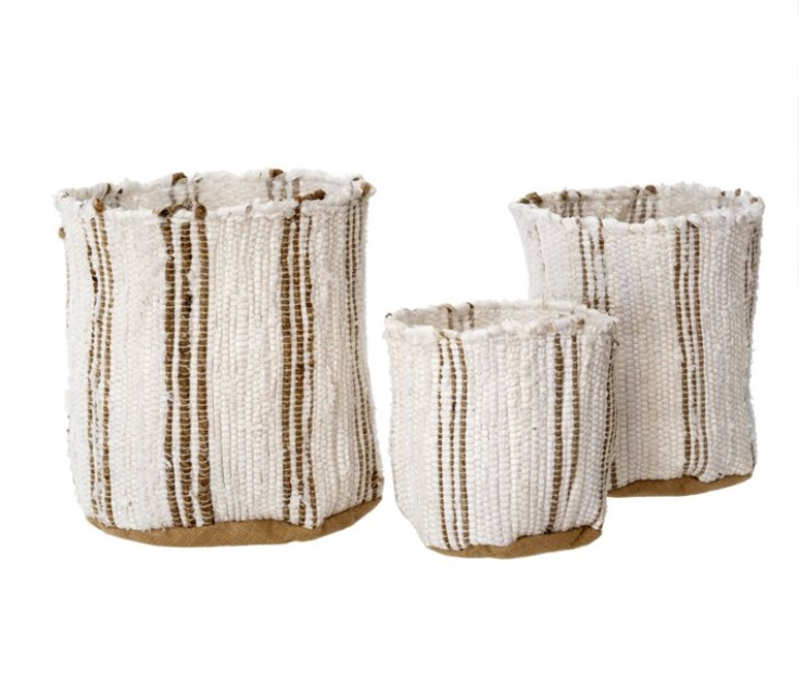 Naya Hand Woven Baskets - 3 Sizes/2 Colors