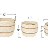Striped Maize Baskets - 3 Sizes