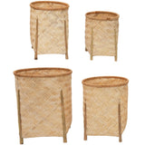 Woven Bamboo Baskets with Legs - 4 Sizes
