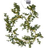 Green Eucalyptus Garland with LED Lights