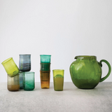 Small Hand-Blown Drinking Glass - 6 Colors