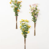 Faux Wildflower Bouquet - 3 Colors