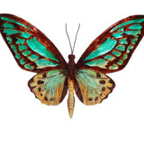 Hand Painted Metal Wall Hanging Butterfly - 9 Styles