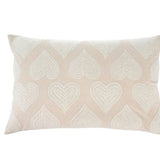 White Heartbeat Pillow