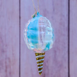 Glass Cotton Candy Ornament - 4 Colors