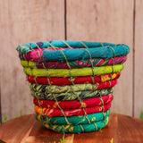 Multi-Color Coiled Kantha Bowls - 3 Sizes