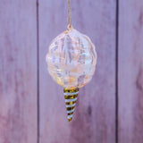 Glass Cotton Candy Ornament - 4 Colors