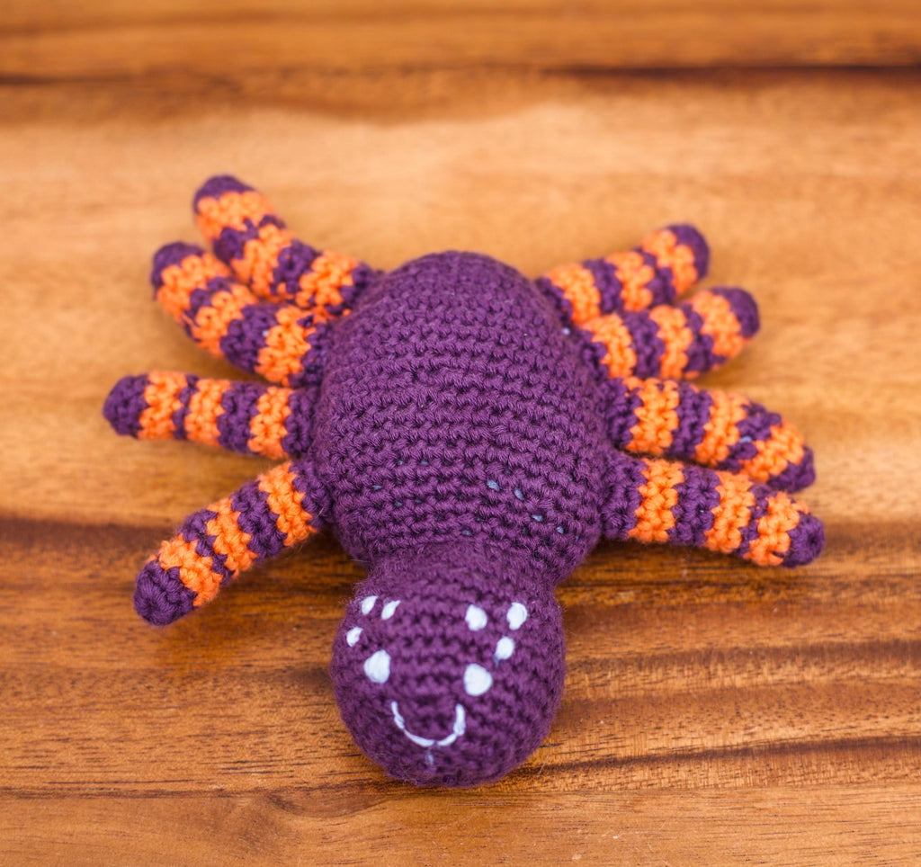 Knitted Spider Rattle