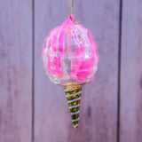 Glass Cotton Candy Ornament - 4 Colors