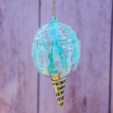 Glass Cotton Candy Ornament - 4 Colors